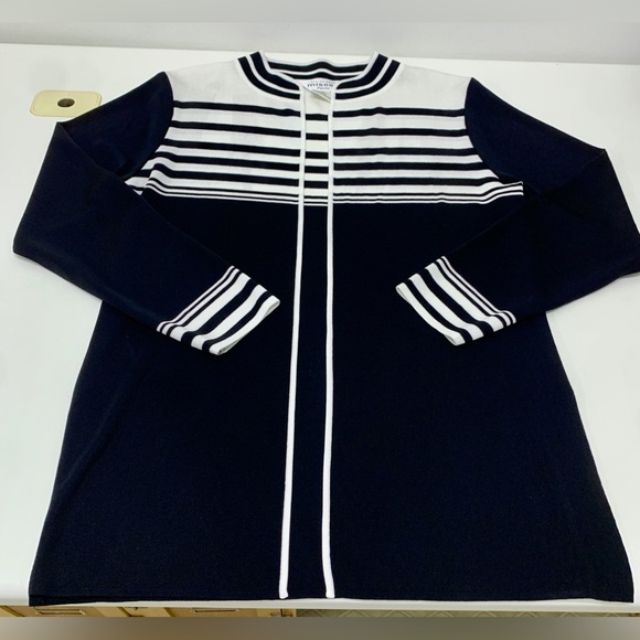 Women’s Large 100% Acrylic EXCLUSIVELY MISOOK Open Front Cardigan Sweater Jacket - Picture 15 of 16